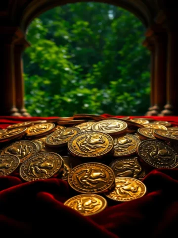 moedas de ouro