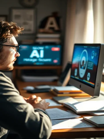 imagem realista homem trabalhando