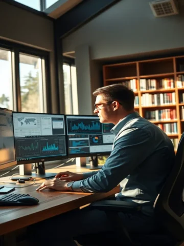 imagem realista homem trabalhando