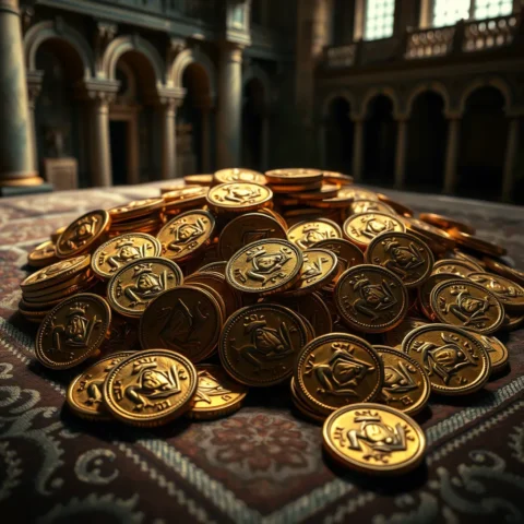 moedas de ouro